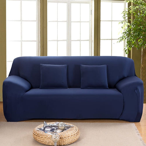 Housse de Canapé Extensible <br> Bleu Marine