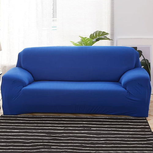 Housse de Canapé Extensible <br> Bleu Royal