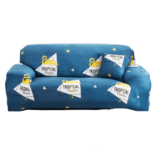 Housse de Canapé Extensible <br> Flamant Rose