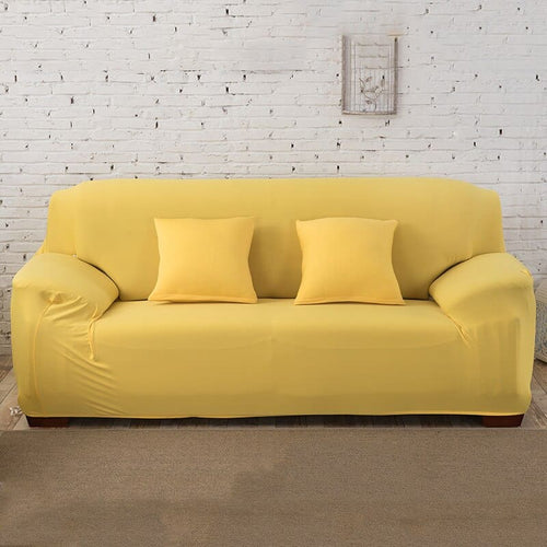Housse de Canapé Extensible <br> Jaune