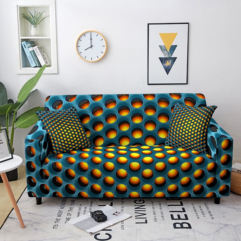 Housse de Canapé Extensible <br> Originale Jaune