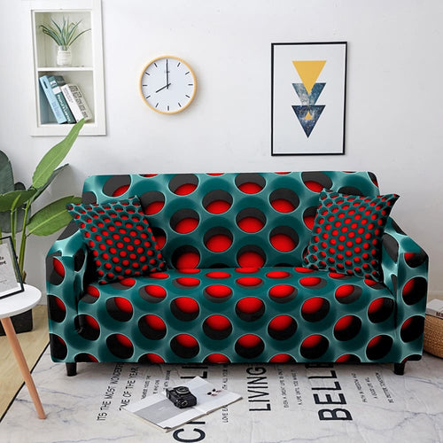 Housse de Canapé Extensible <br> Originale Rouge
