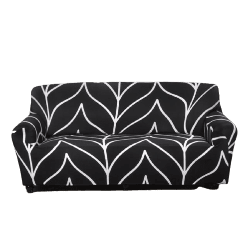 Housse de Canapé Extensible <br> Tendance Noir et Blanc