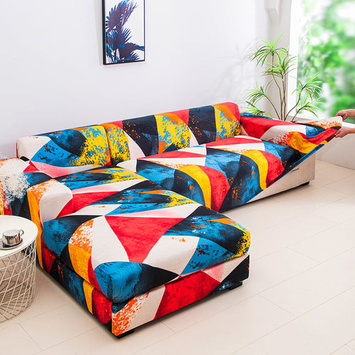 Housse de Canapé <br> Géométrique Multicolore