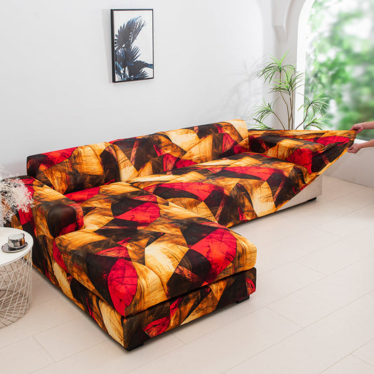 Housse de Canapé <br> Géométrique Rouge Feu