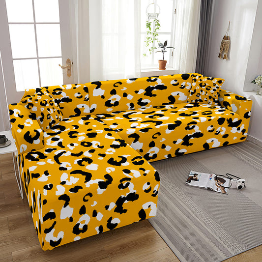 Housse de Canapé <br> Léopard Jaune