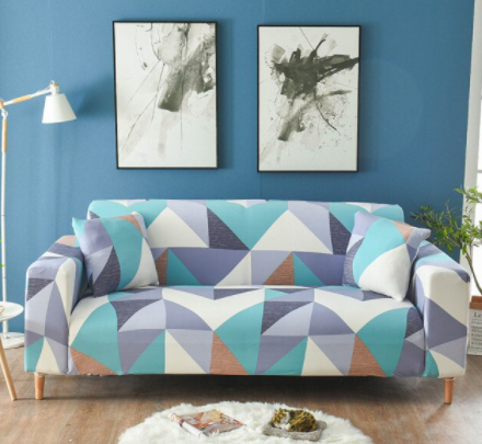 Housse Canapé <br> Moderne  Bleu