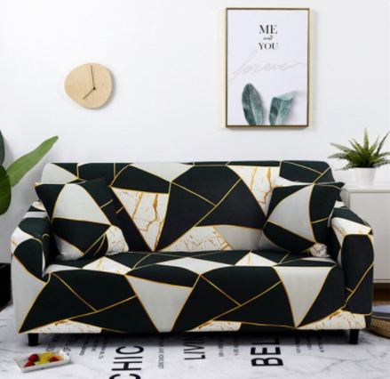 Housse Canapé <br> Moderne Doré