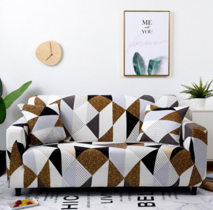 Housse Canapé <br> Moderne Marron