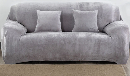 Housse Canapé <br> Velours Gris