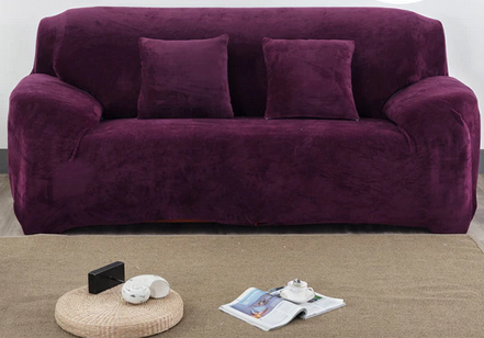 Housse Canapé <br> Velours Violet