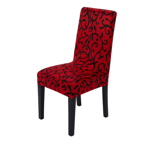 Housse de chaise <br> Arabesque Rouge