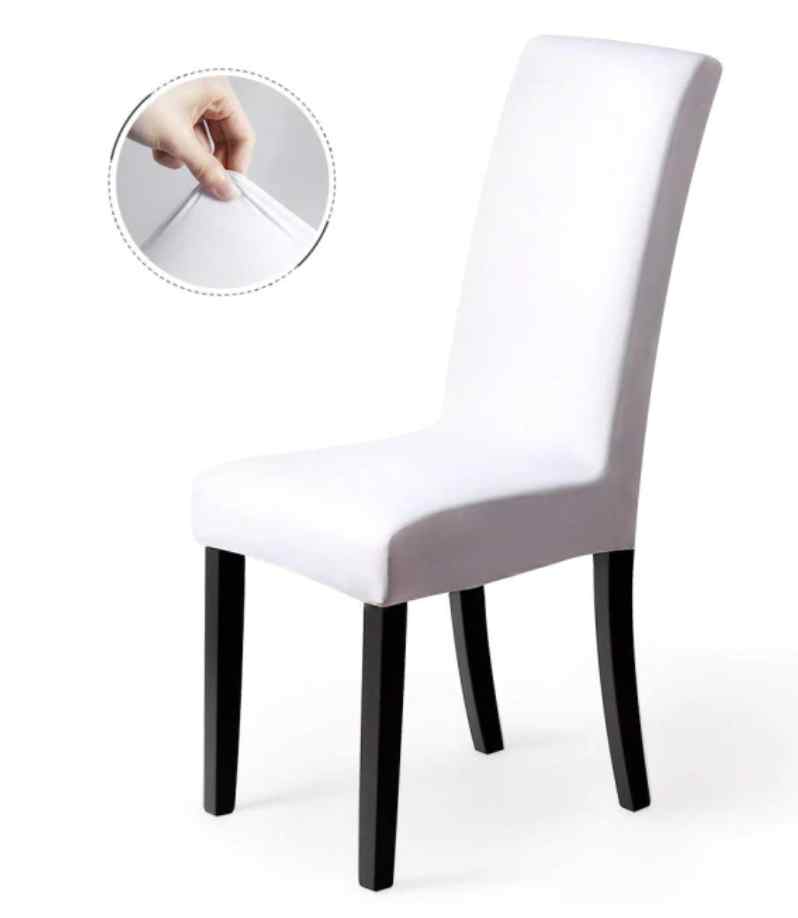 Housse de chaise <br> Blanche