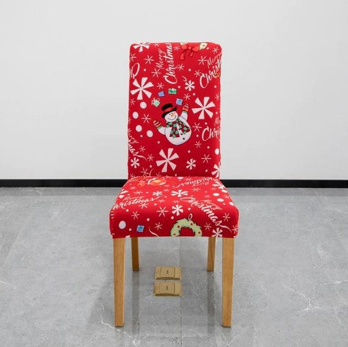 Housse de chaise <br> Bonhomme de Neige