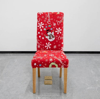 Housse de chaise <br> Bonhomme de Neige
