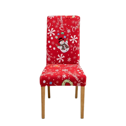 Housse de chaise <br> Bonhomme de Neige