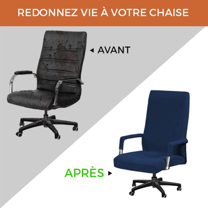 Housse de Chaise de Bureau -  Noir