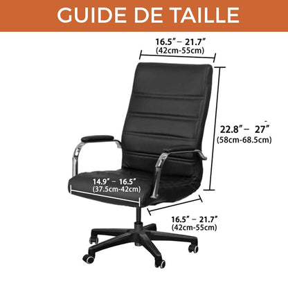 Housse de Chaise de Bureau -  Noir