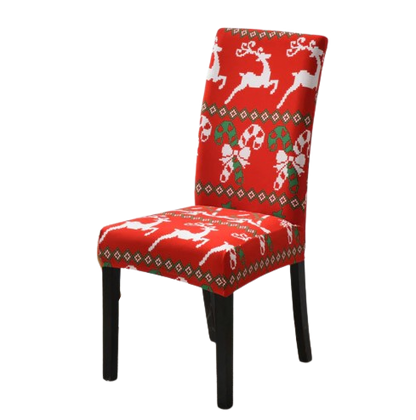 Housse de chaise <br> Canne de Noël