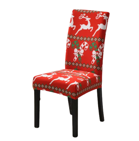 Housse de chaise <br> Canne de Noël