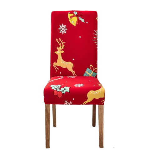 Housse de chaise <br> Cerf de Noël