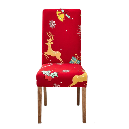 Housse de chaise <br> Cerf de Noël