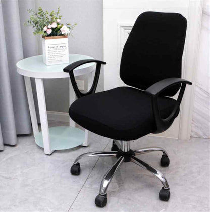 Housse de chaise de bureau <br> Extensible Noir