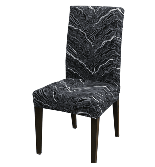 Housse de chaise <br> Design Noir