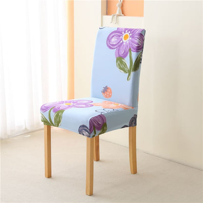 Housse de chaise <br> douceur florale