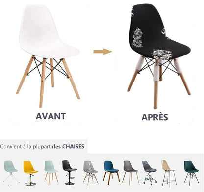 Housse de Chaise <br/> Scandinave - Snow