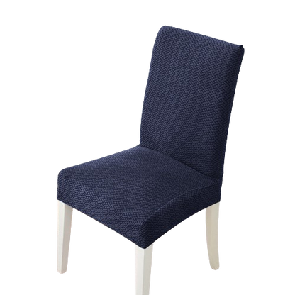 Housse de chaise <br> en Jacquard Bleu Marine