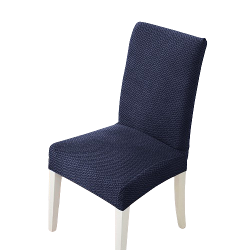 Housse de chaise <br> en Jacquard Bleu Marine