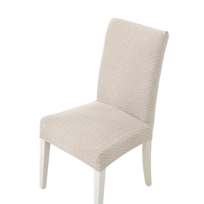 Housse de chaise <br> en Jacquard Crème