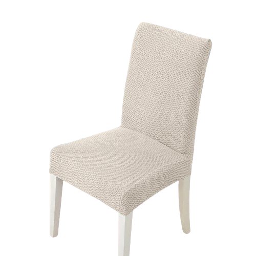 Housse de chaise <br> en Jacquard Crème