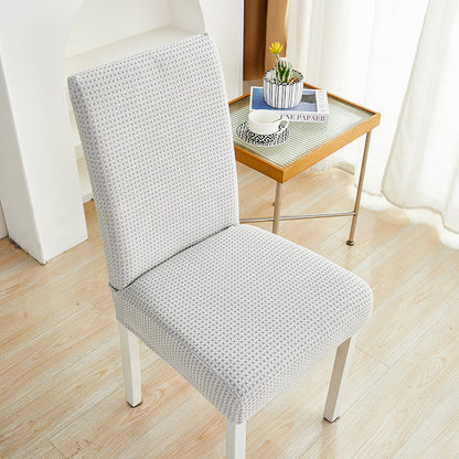 Housse de chaise <br> en Jacquard Gris Clair