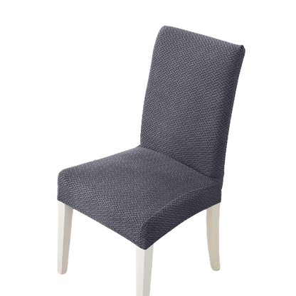 Housse de chaise <br> en Jacquard Grise