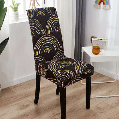 Housse de Chaise Extensible <br> Arcs Colorés