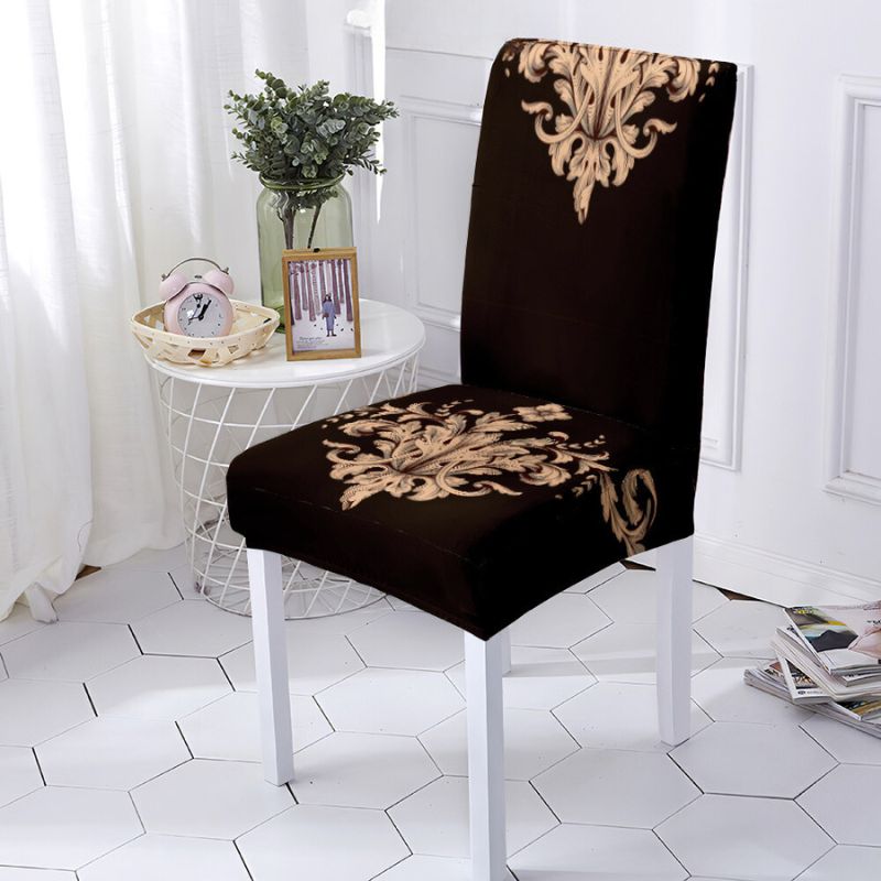 Housse de Chaise Extensible <br> Baroque Noir