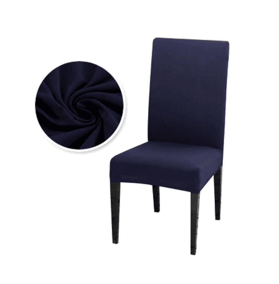 Housse de Chaise Extensible <br> Bleu Marine
