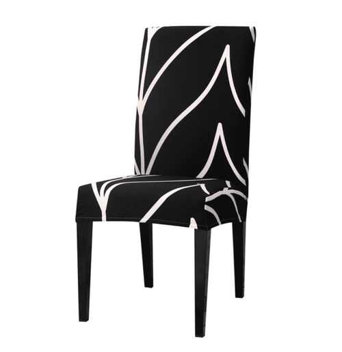 Housse de Chaise Extensible <br> Moderne Noir