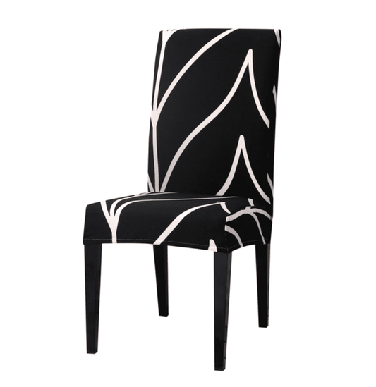 Housse de Chaise Extensible <br> Moderne Noir