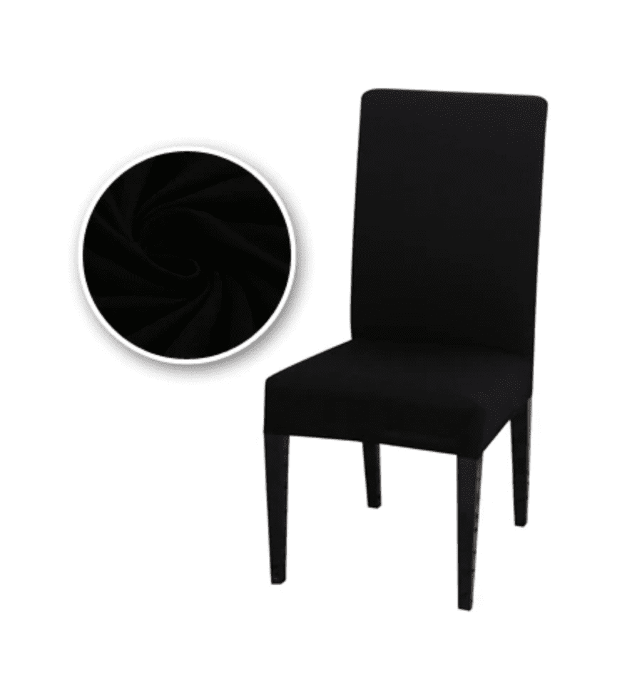 Housse de Chaise Extensible <br> Noir