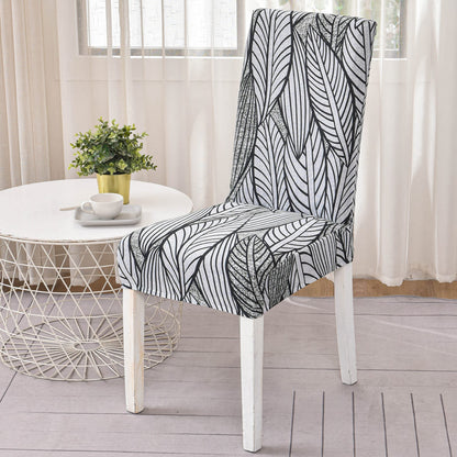 Housse de chaise <br> feuillages élégants