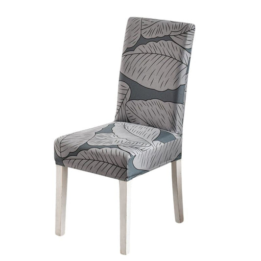 Housse de chaise <br> feuillages graphiques