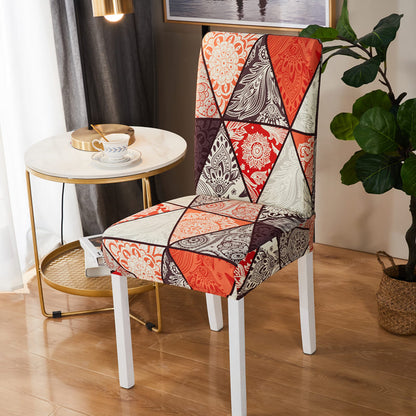 Housse de chaise <br> Géométrique Orange