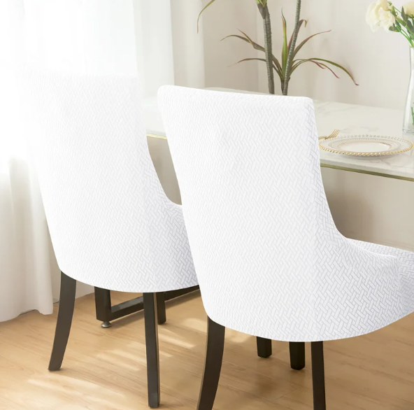 Housse de chaise <br> Inclinée Blanc