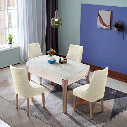 Housse de chaise Inclinée  <br> Jacquard Beige