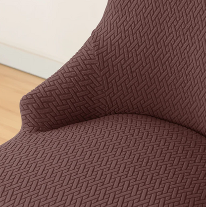 Housse de chaise <br> Inclinée Marron