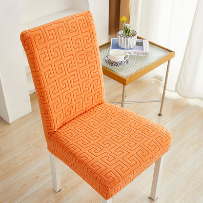 Housse de chaise <br>  Labyrinthe Orange