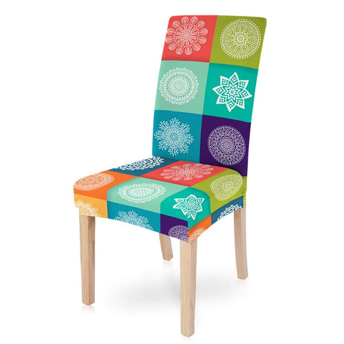Housse de chaise <br> Mandala Patchwork